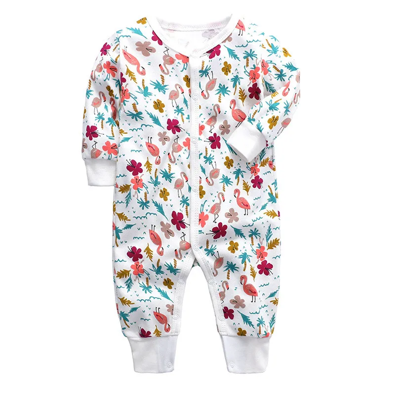 

2021 Spring Fashion Newborn Toddler Infant Baby Boys Romper Long Sleeve Jumpsuit Playsuit Little Boy girls Outfits Clothes 0-24M