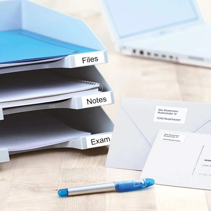 5 шт. совместимая Лента Замена для DYMO Letratag черная и белая самоклеящаяся Бумага LT