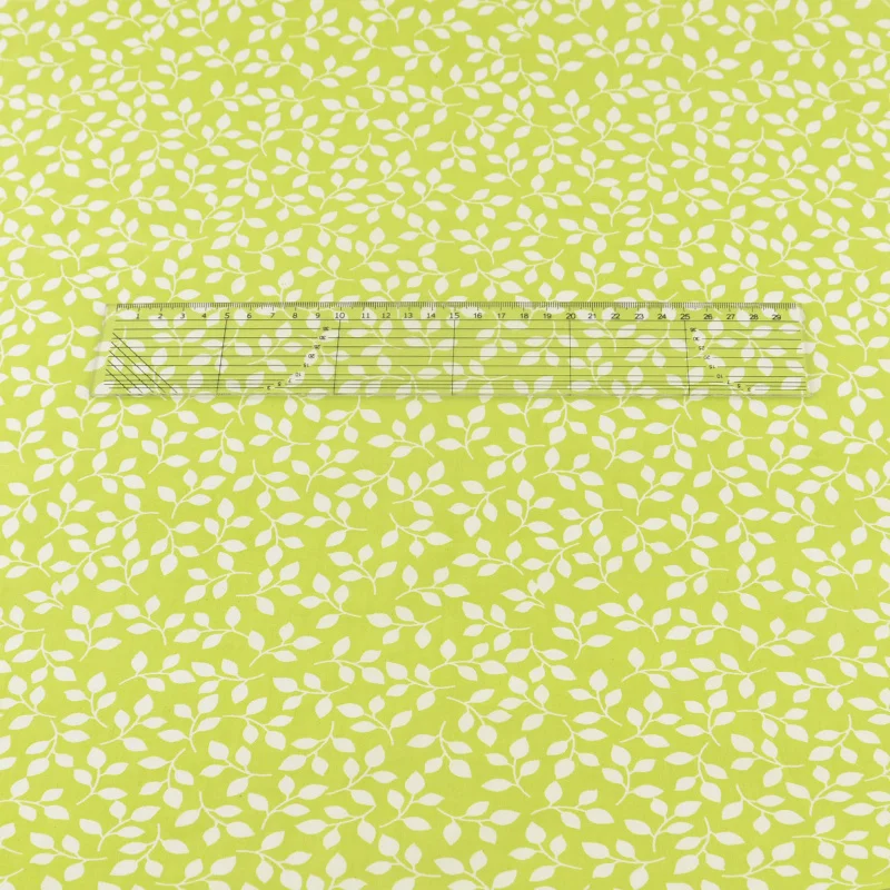 Teramila зеленый лист хлопчатобумажная ткань лоскутное шитье для швейная