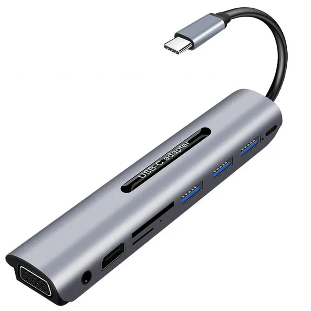 Адаптер типа с на HDMI 4K USB C 3 1 В VGA 60 Гц конвертер для Samsung S9 Huawei PD адаптер зарядки SD