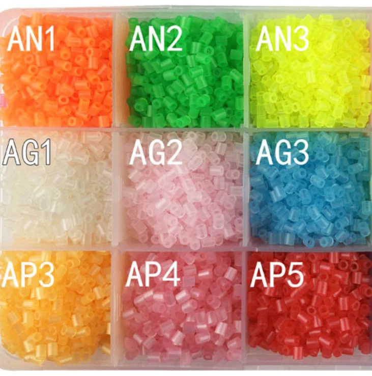 1000pcs/Bag 2.6mm Hama Beads Transparent Special Crystal Color EVA For Toy Kids Craft DIY Handmaking Perler Fuse Beads