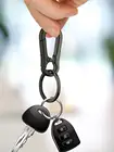 Цельный брелок из нержавеющей стали, легкий материал, простой Универсальный брелок, аксессуары для автомобиля