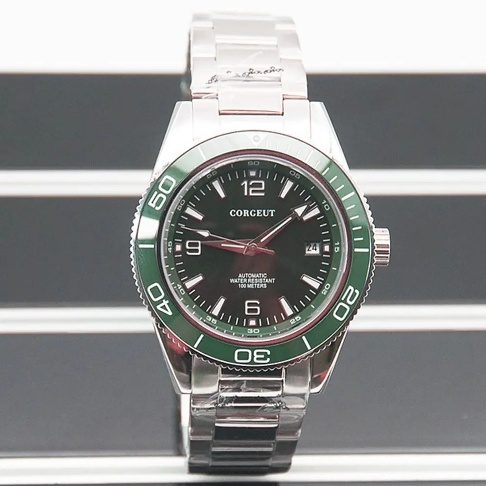 Мужские водонепроницаемые часы с сапфировым стеклом 100 м | Наручные