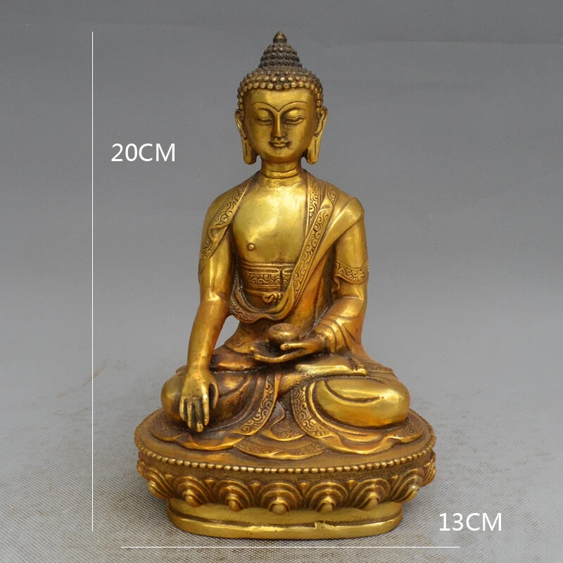 

Antique Bronze Tibetan Buddhism Sakyamuni Tibetan Buddhism Metal Crafts Home Desktop Decoration Supplies Decorations Home