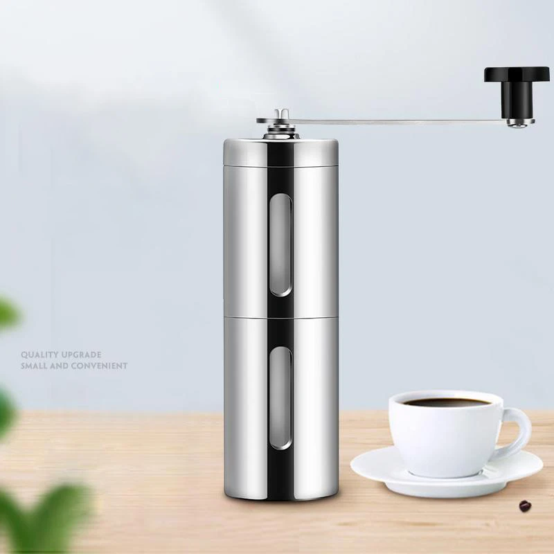 Silver 304 Edelstahl ручная шлифовальная машина Keramik Mais Kaffee Schleifen Maschine Manuelle kaffeemhuhle Kaffee Maker keramik Core - Цвет: Silver