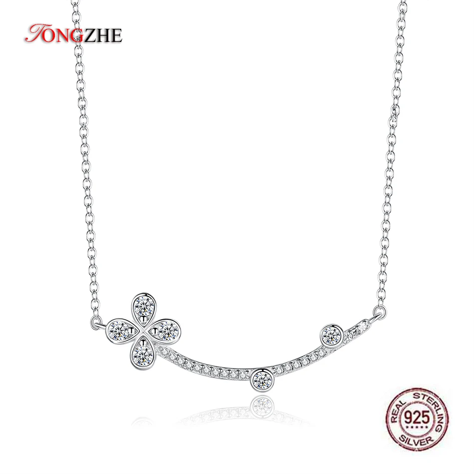 

Чокер TONGZHE из серебра 925 пробы с подвеской в виде цветка