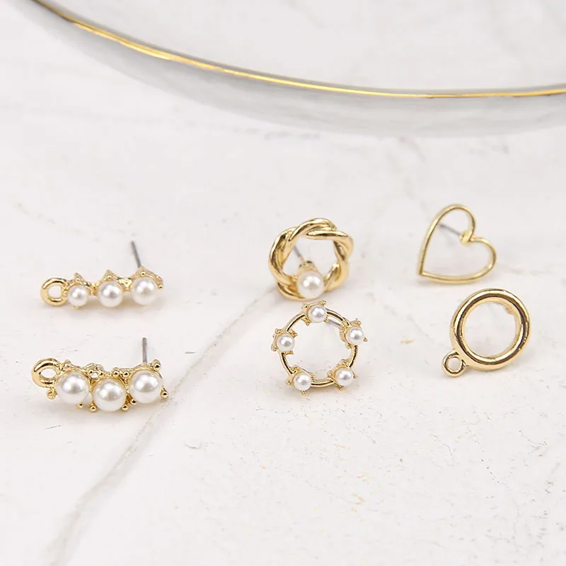 6 шт 2020 новые женские модные ювелирные изделия жемчужные серьги полые круглые