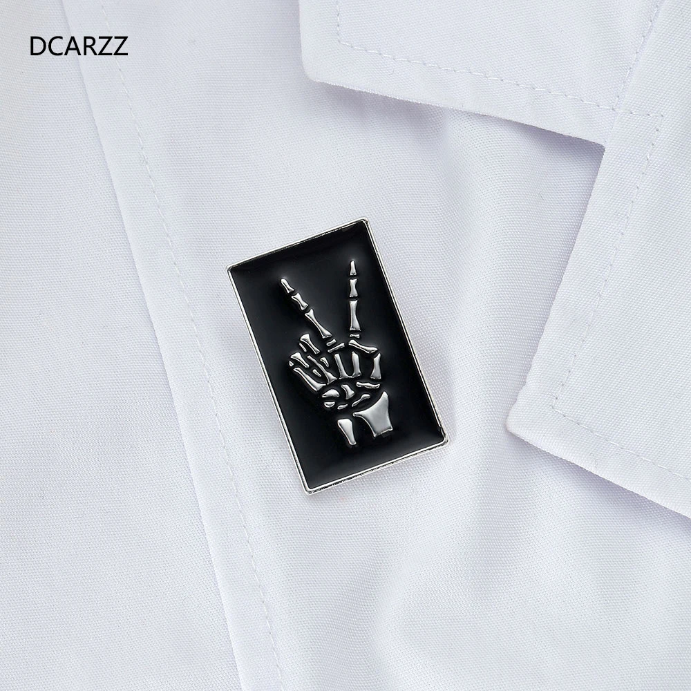 DCARZZ брошь в виде скелета на руку булавка медицинское винтажное ювелирное изделие