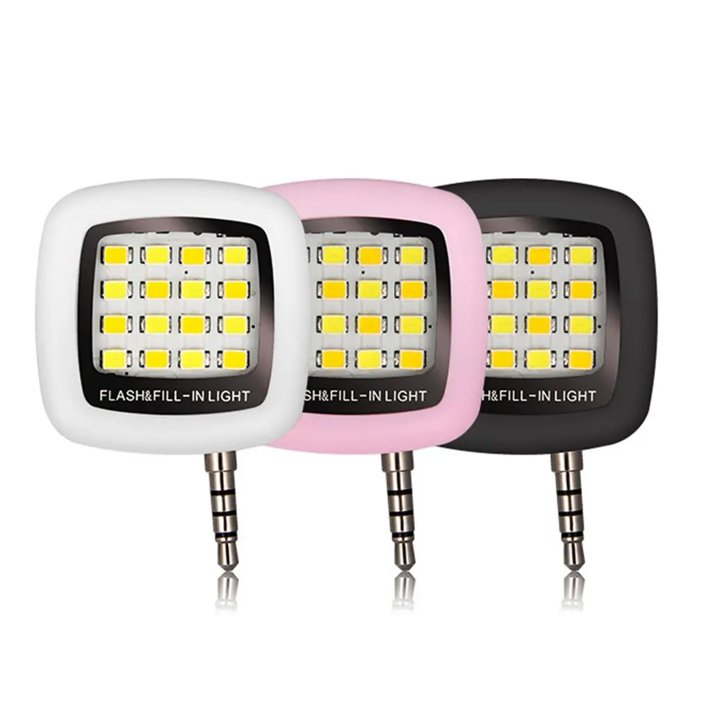 Универсальная портативная селфи лампа с ЖК вспышкой для iPhone 8 7 6 Plus Samsung (36