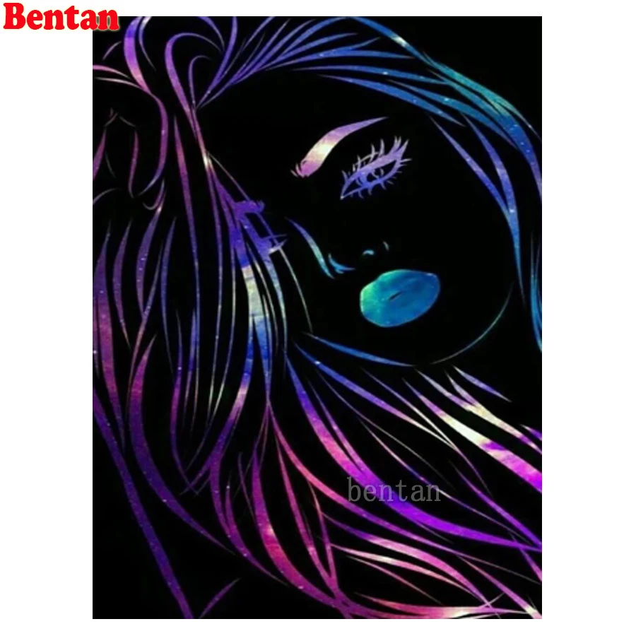 

5D алмазная живопись, Новое поступление, абстрактная женщина, цвет, фантазия, искусство, Набор для вышивки крестиком, алмазная вышивка, мозаи...