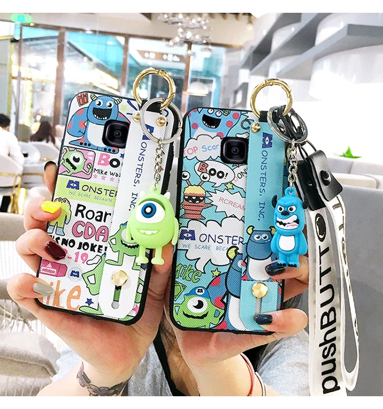 SAM S10 Единорог ремешок мягкий ТПУ чехол для телефона для samsung S10 plus/S10lite S9 S9P S8 S8p Note 8/9 держатель Чехол+ игрушка+ ремни