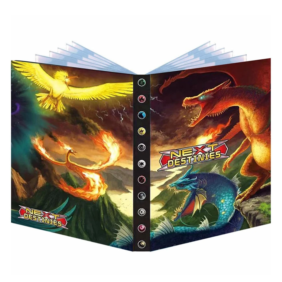 432 tarjetas 9 bolsillo Pokemon &aacute;lbum libro juego VMAX GX colecci&oacute;n carpeta Carpeta de Livre Pok&eacute;mon Charizard titular Juguetes-1
