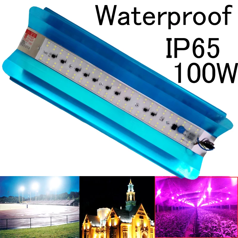 220V 110V 100 Вт 50 Вт 30 Вт Светодиодный прожектор светильник Водонепроницаемый IP65 светодиодный светильник полный спектр Точечный светильник настенный открытый светильник Теплый Холодный белый