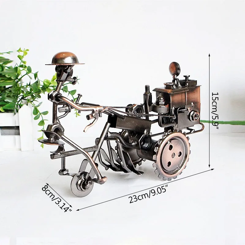 Gothic Skull Tractor Sculpture Collecting Home Decoration Desk Decor Ornaments Boy Toys Gifts Exquisite Metal Design Figurines | Дом и сад