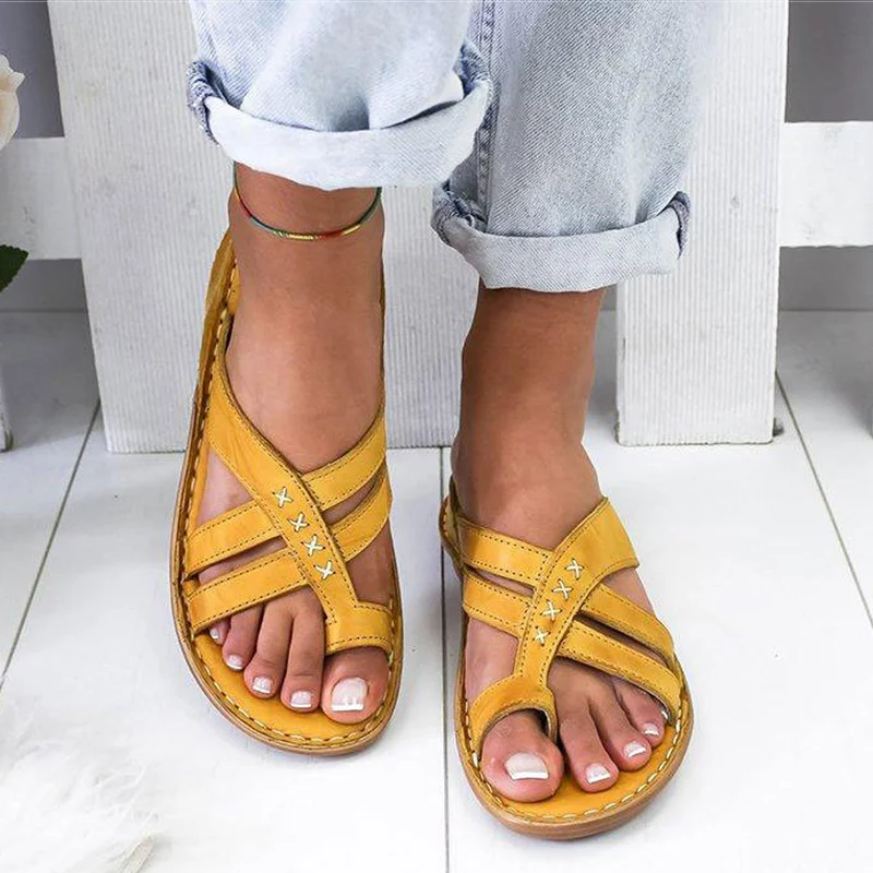 

Women Sandals 2020 Summer Gladiator Sandals Comfort Women Shoes Slip-on Wedges Sandals Beach Shoes Flip Flops Sandalias Mujer