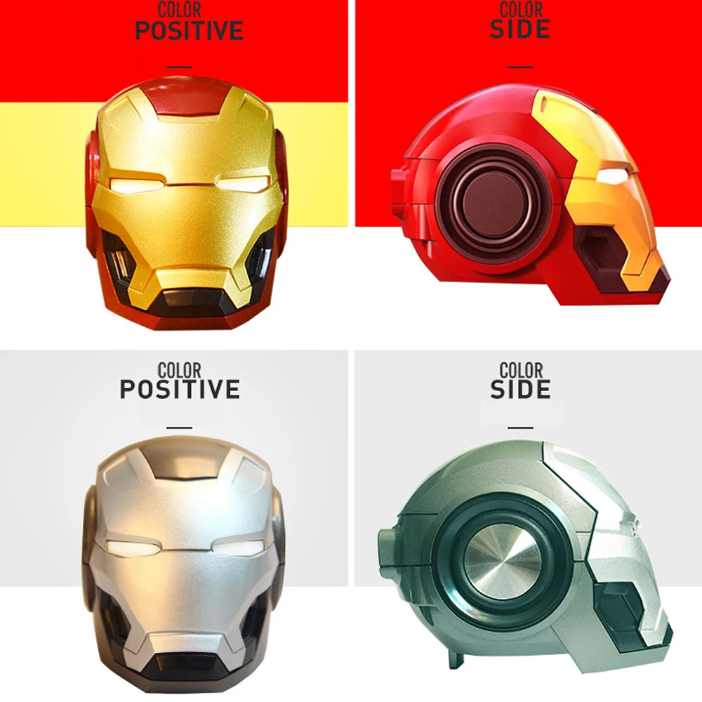 Беспроводная Bluetooth Колонка Iron Man портативная уличная мини колонка с
