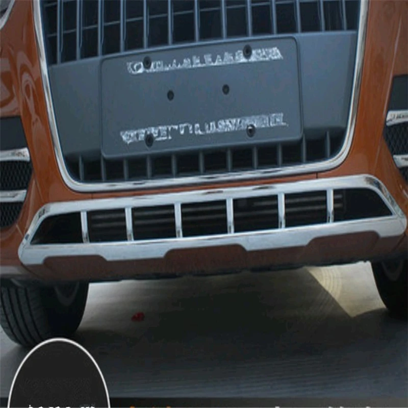 

WELKINRY car auto cover for Audi Q3 2012 2013 2014 2015 ABS chrome front head lower air intake vent grille assembly trim