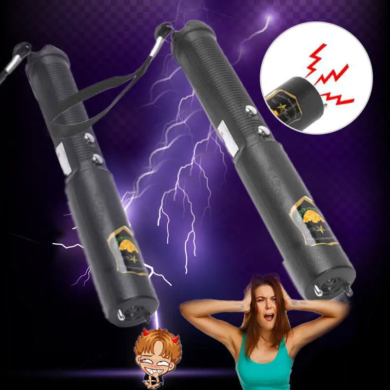 

2pcs/set Novelty Gag Toys Shock Batons Stick Flashlight Joke Prank Trick Toy Gadget for April-Fool Day