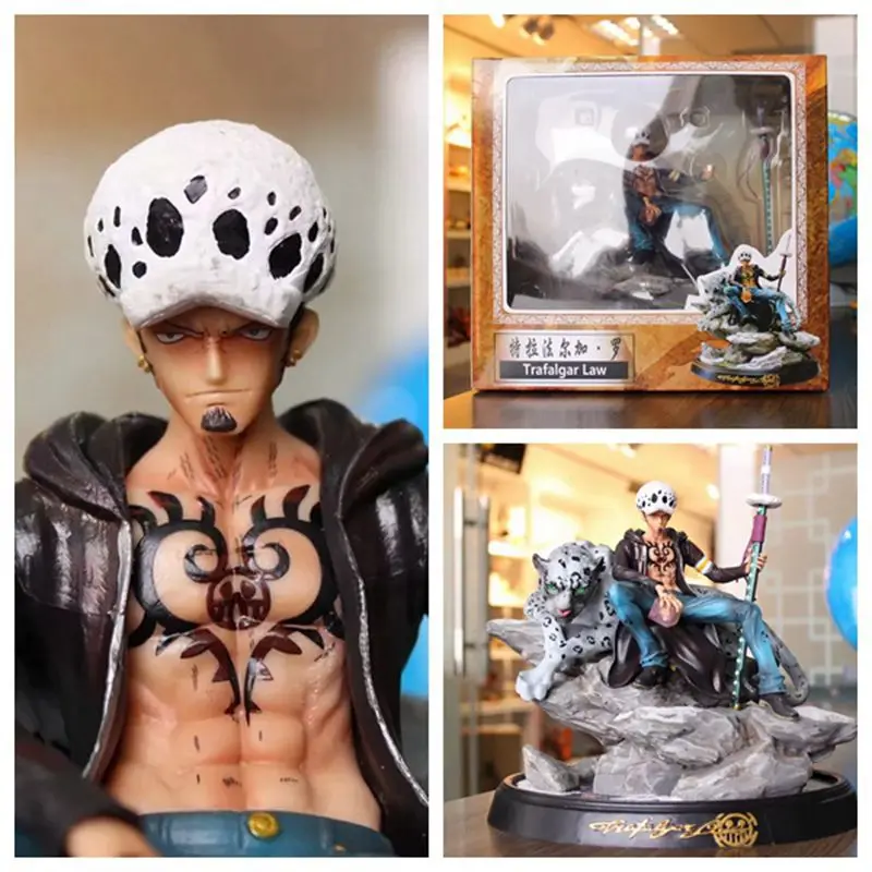 Новая японская аниме One Piece Trafalgar D водяной закон GK леопардовая статуя ПВХ экшн