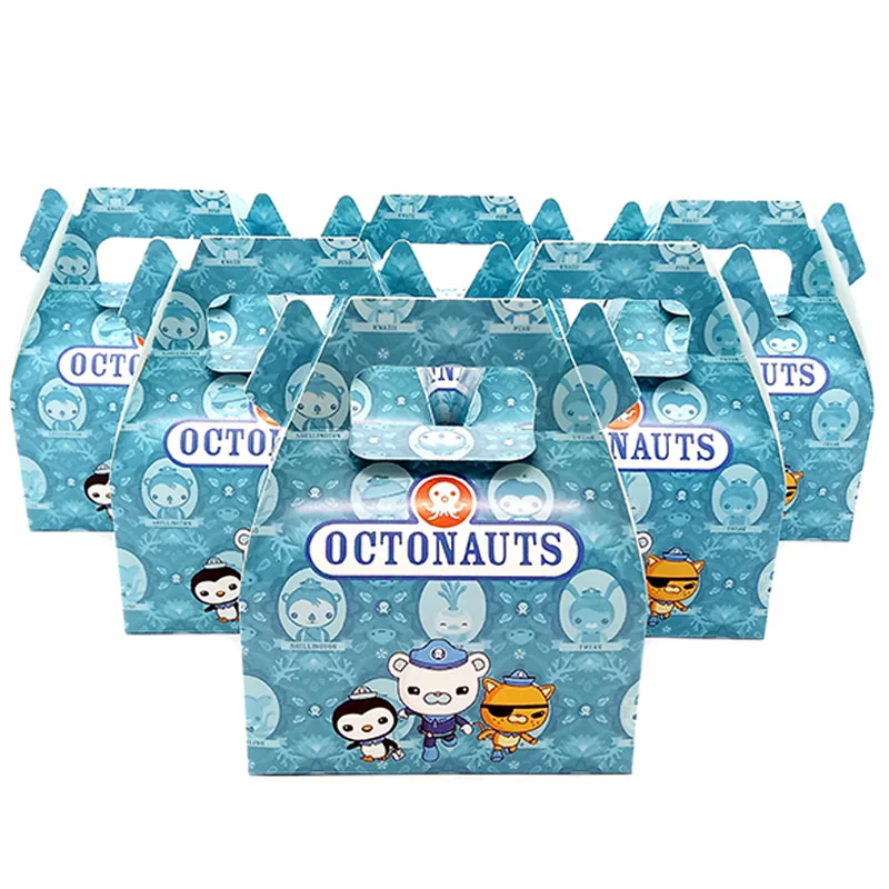8 шт./лот коробка конфет торт подарок для детей Octonauts тема вечерние украшения