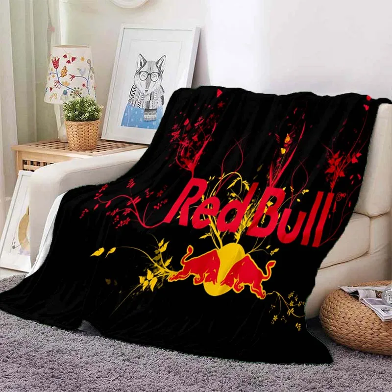 

Фланелевое Одеяло Red Bull, супермягкое флисовое покрывало для спальни, дивана
