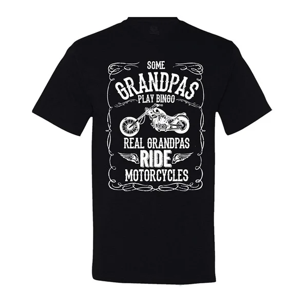 

Some Grandpas Play Bingo, Real Grandpas Ride Motorcycles T-Shirt Vintage Aged to Perfection T-Shirt