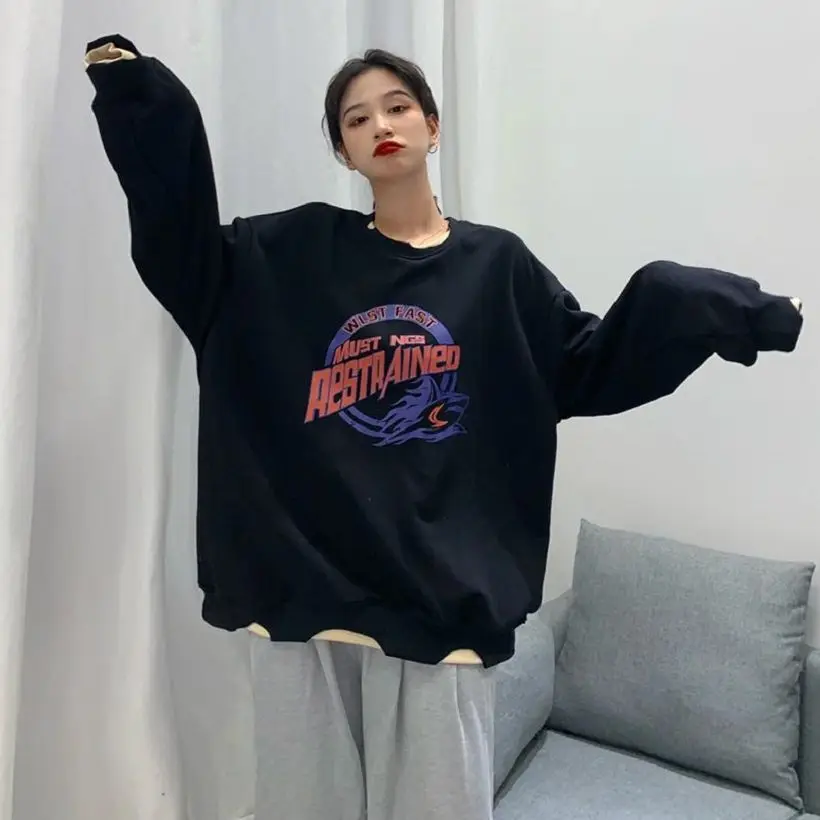 Sweatshirt Women Vintage Clothes Women Sweetshirts Korean Fashion Oversized Hoodie Harajuku Hoodie Women Pullovers Autumn Winter