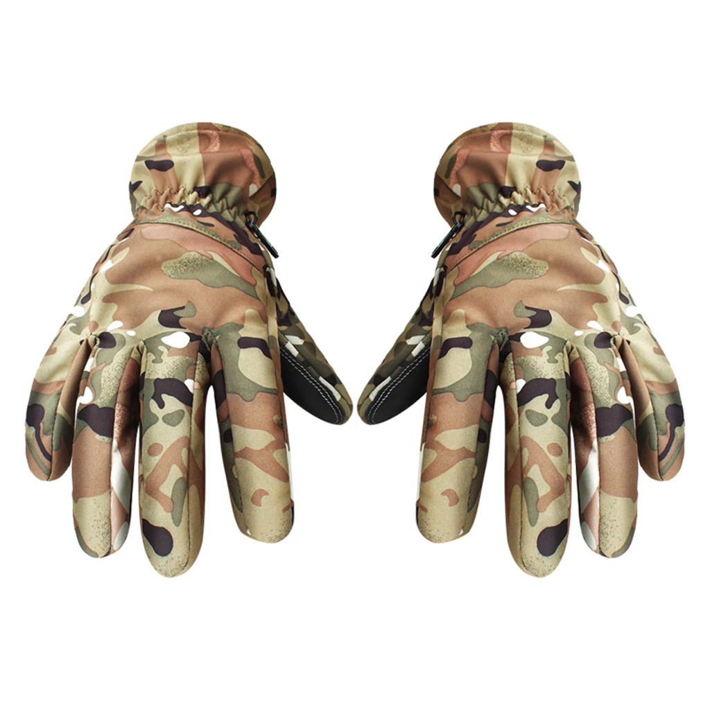 A as described Winter Thermal Gloves Water Resistant Warm Glove Windproof for Running Cycling Driving Snow Skiing for Men and Women - Цвет: A as described