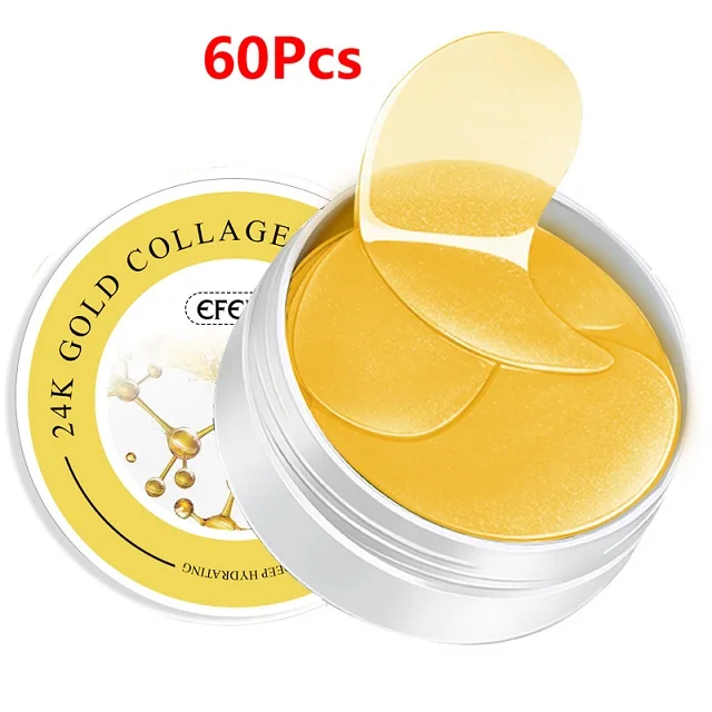 60PCS Style 6 50/60 шт маска для глаз гель Морские Водоросли Коллаген патчи для глаз под глазами мешки для удаления темных кругов увлажняющие подушечки для глаз маски уход за кожей - Цвет: 60PCS Style 6