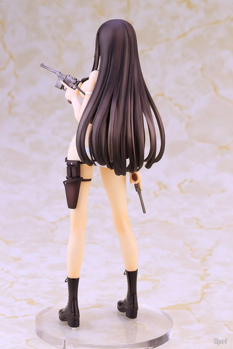 

22cm Alphamax Skytube Tony Sexy girls PVC action Figure japanese Anime gun girl adult Collectible figurine Doll Toys gift figure