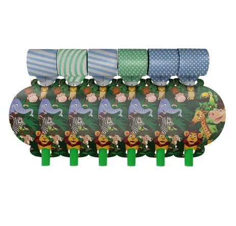 Милые животные джунглей вечерние тарелки салфетки чашки Лев партия Флаг посуда