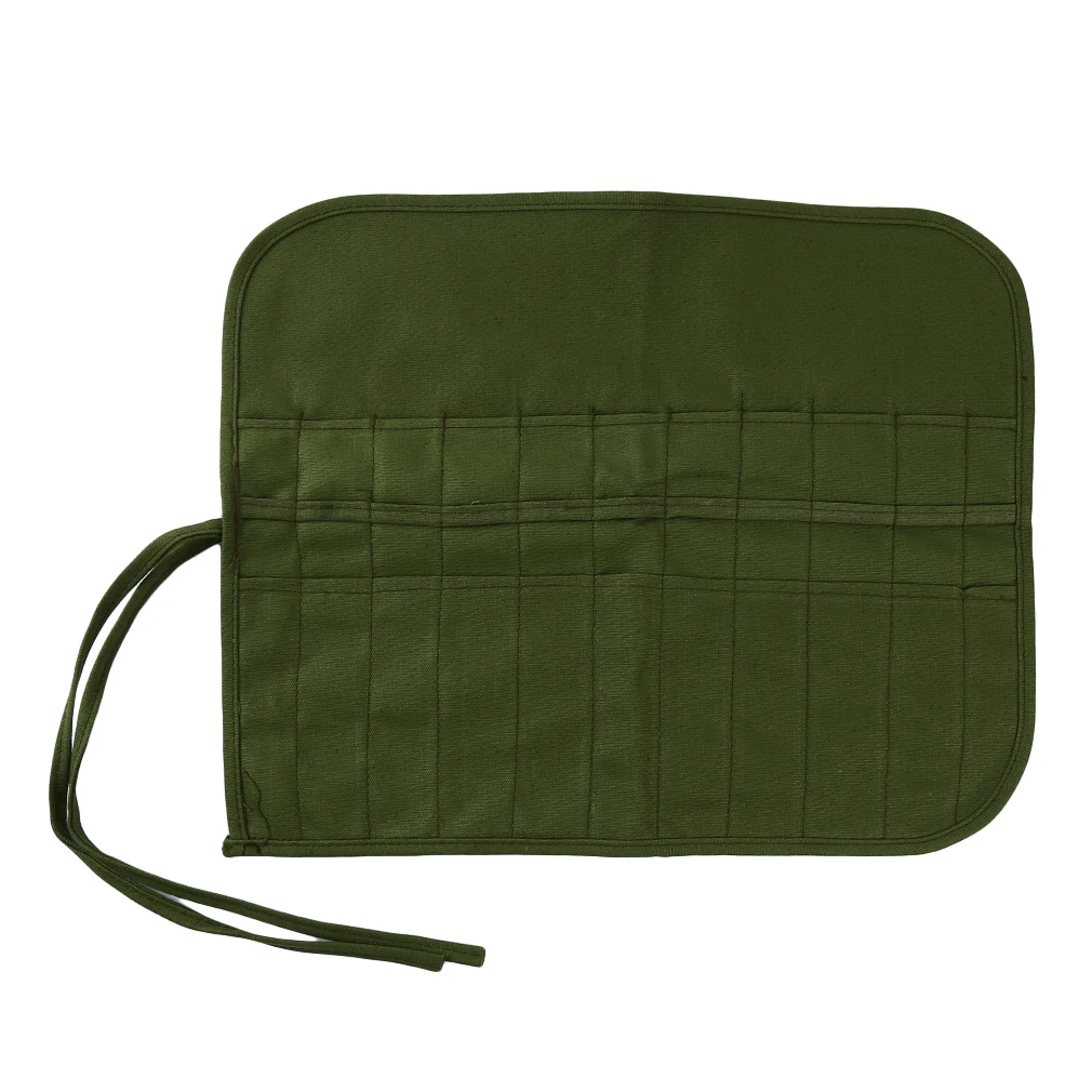 Многофункциональный рулонный холщовый чехол-карандаш для рисования кисть