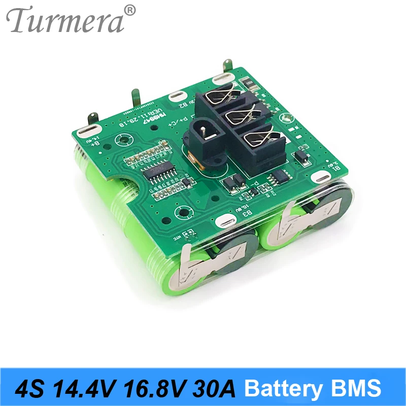 

Turmera 4S 14.4V 16.8V 30A 18650 Lithium Battery BMS for Screwdriver Shura Charger Protection Board fit for d ewalt 14.4V 16.8V