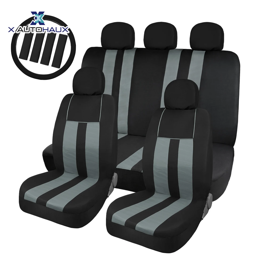 

X Autohaux Universal car seat cover Fit Most Cars Covers Automotive interior auto seat covers Front and rear soft seat cover
