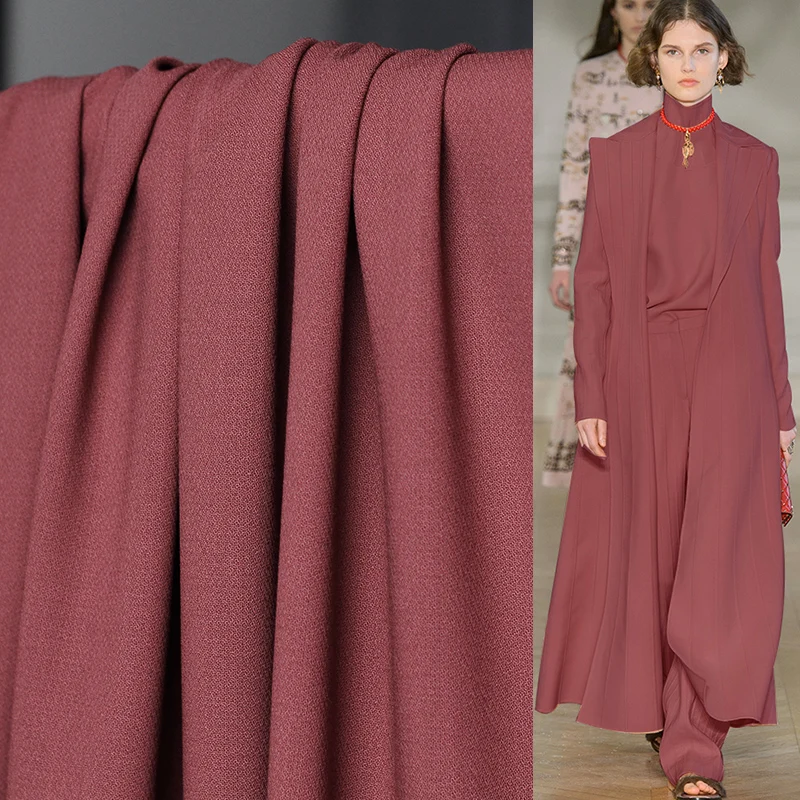 Ткань японский красный цвет камвольная шерстяная ткань 100% шерсть материалы для