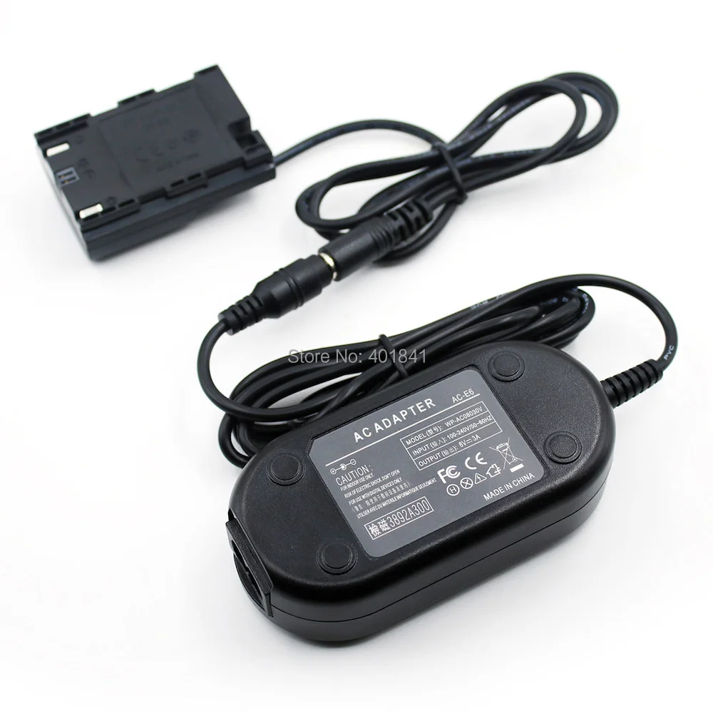 Для Canon EOS 5D Mark II III 6D 60D 7D ACK E6 ACKE6 Camera AC Adapter (LP Battery)|canon ack-e6|ack-e6 acbattery adapter d |