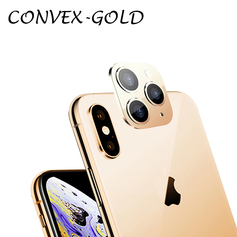 2PCS Applicable iPhone Apple X XS MAX Seconds Change for iPhone11 PRO Lens Sticker Modified Camera Cover Titanium Alloy Case | Мобильные