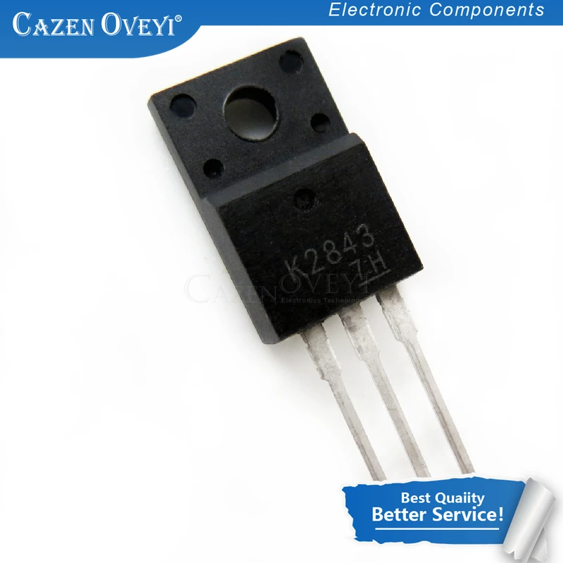 10pcs/lot 2SK2843 TO 220F K2843 220 2843 TO220F 500V 12A MOSFET N Channel transistor In Stock|Интегральные схемы| |