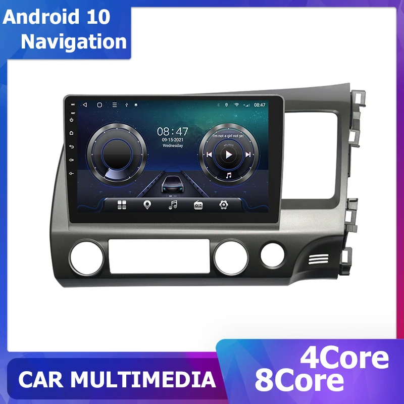 

Автомобильное радио 10 дюймов Android 11 для Honda Civic RHD 2005-2011 carplay Мультимедиа GPS Стерео навигация 1280*720 DSP 2Din 8 ядер