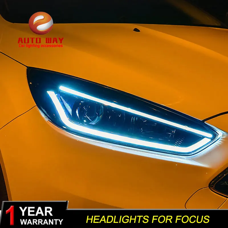 Автомобильный Стайлинг чехол для Ford Focus 3 2015 2017 фары Светодиодная