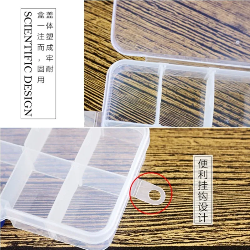

10, transparent plastic jewelry earring to receive a case portable bracelet earrings jewelry box storage box receive a case