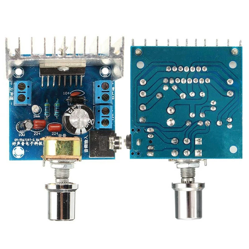 Плата усилителя мощности TDA7297 стерео аудио усилитель двухканальный AMP модуль 12 В
