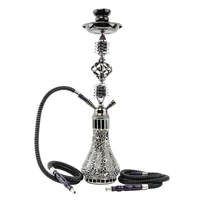shisha arab hookah large double tube glass blue black chicha single accessories smoking pipe base set bowl vaporesso