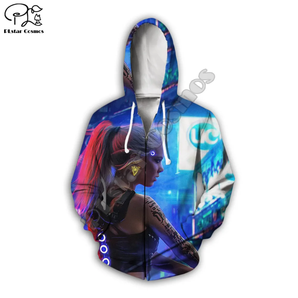 

PLstar Cosmos 3D Printed Cybe City Fashion Street Zipper Hoodie Jacket Neutral Fall/Winter Casual Sweatshirt Style-16