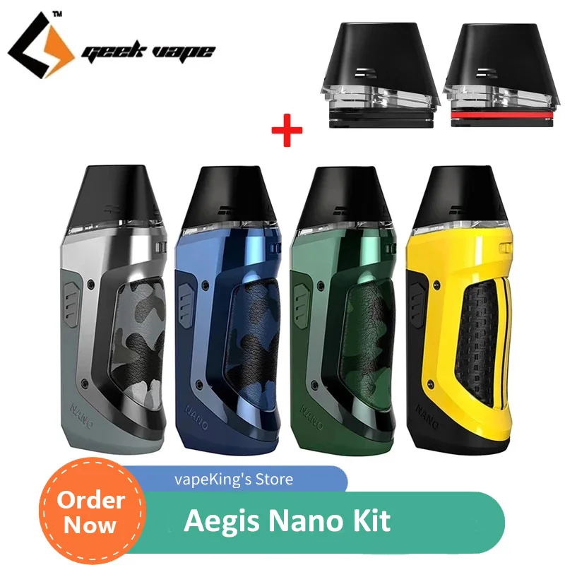 Электронная сигарета Geekvape Aegis Nano Pod со встроенным аккумулятором на 800 мАч 30 Вт с