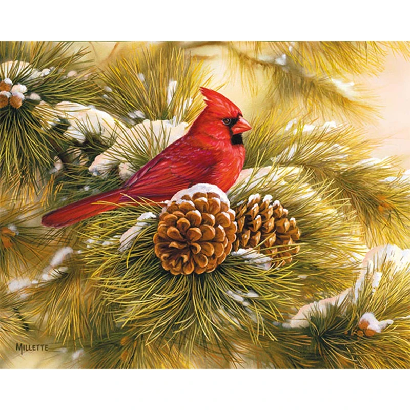 

5D DIY алмазная живопись осень животные Алмазная Вышивка Птицы мозаичный узор Алмазная Вышивка крестом Крафтовая Подарочная ZWQ