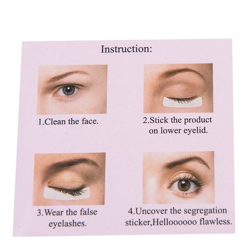 50 Pairs/Pack Medical Non-woven Fabrics Patches Professional Eyelashes Extension Stickers Makeup Tools Under Eye Pads | Красота и