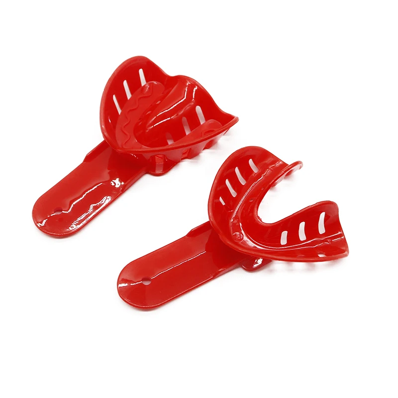 5pairs Dental Tray for Children Disposable Plastic Impression Tray Full Mouth Mold Tray