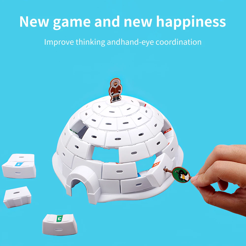 Настольная настольная игра пингвин снежный дом иглу игрушка для демонтажа