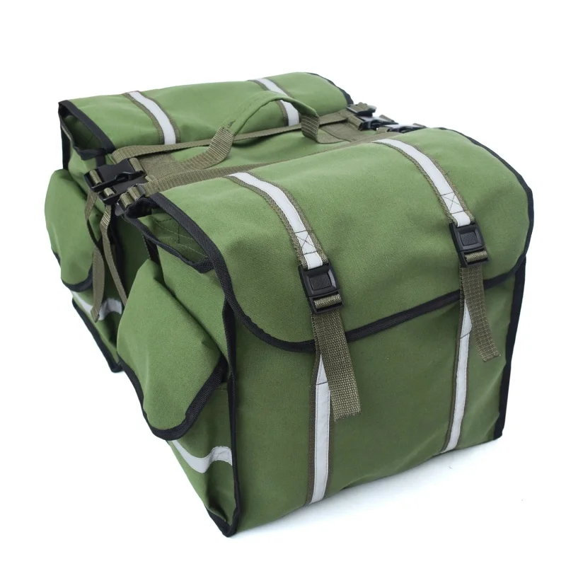 Уличные горные дорожные велосипедные сумки водонепроницаемые холщовые двойные